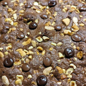 brownie pépites chocolat parsemer
