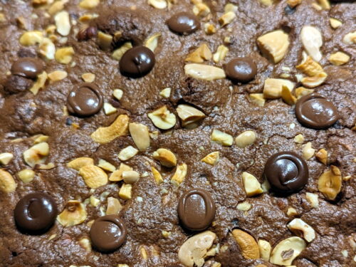 brownie pépites chocolat parsemer