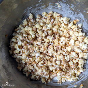 popcorn crème mélanger