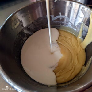 ganache crème verser