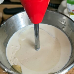 ganache crème mixer