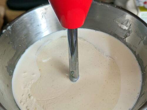 ganache crème mixer