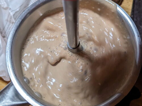 crème chocolat mixer