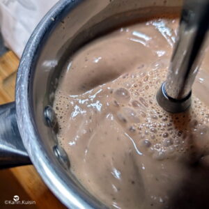 crème chocolat pâte noisette mixer