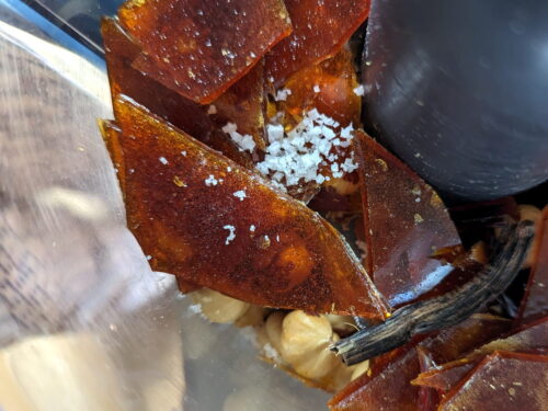noisette caramel sel mixer