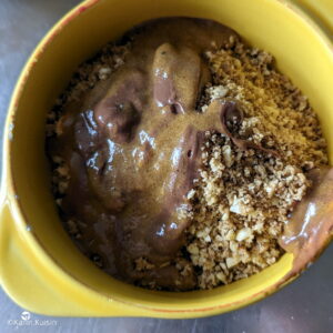 streusel noisette chocolat praliné ajouter