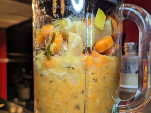 bouillon légume mixer