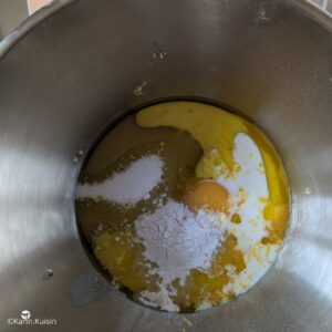 oeuf sucre huile