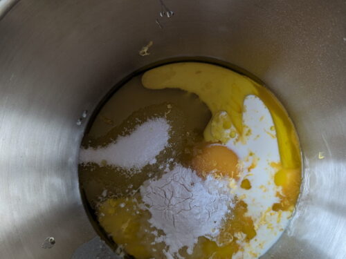 oeuf sucre huile