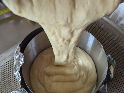 appareil chiffon cake moule verser