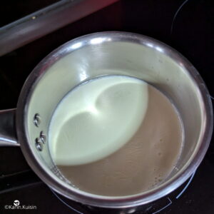 crème lait chauffer
