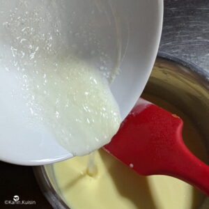 crème gélatine ajouter