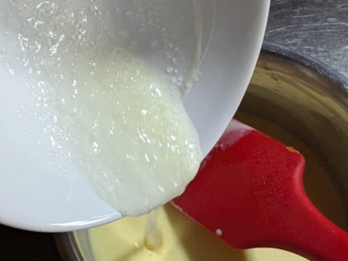 crème gélatine ajouter