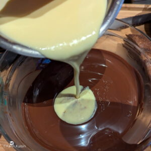 crème chocolat verser
