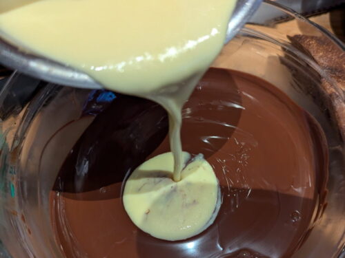 crème chocolat verser