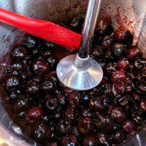 compotée cerise noire mixer