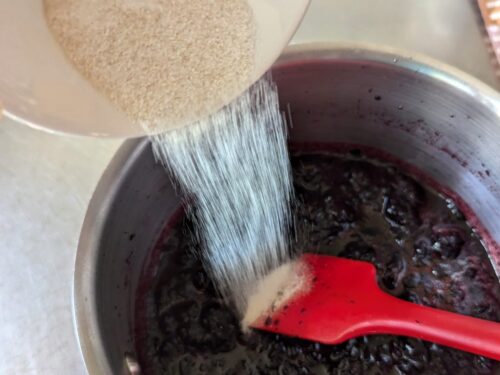 cerise sucre pectine verser