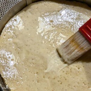 gâteau basque dorer