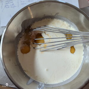 levain oeuf lait crème ajouter
