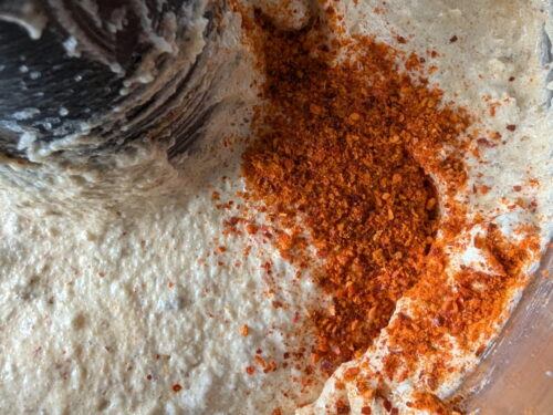 beurre sucre noix piment ajouter