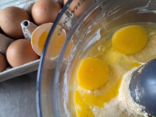 appareil cake piment oeuf ajouter