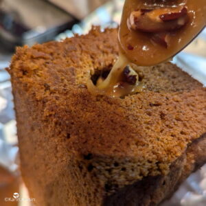 cake noix piment caramel couler
