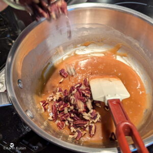 caramel noix pécan ajouter