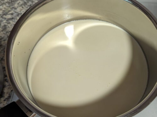 crème froide ajouter