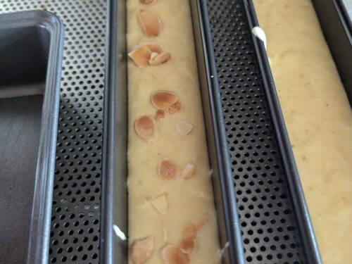 pâte cake amande parsemer