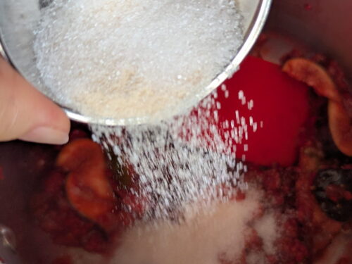 figue framboise sucre pectine verser