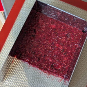compotée figue framboise cadre couler
