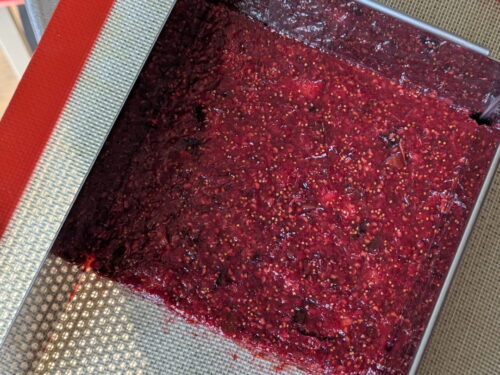 compotée figue framboise cadre couler